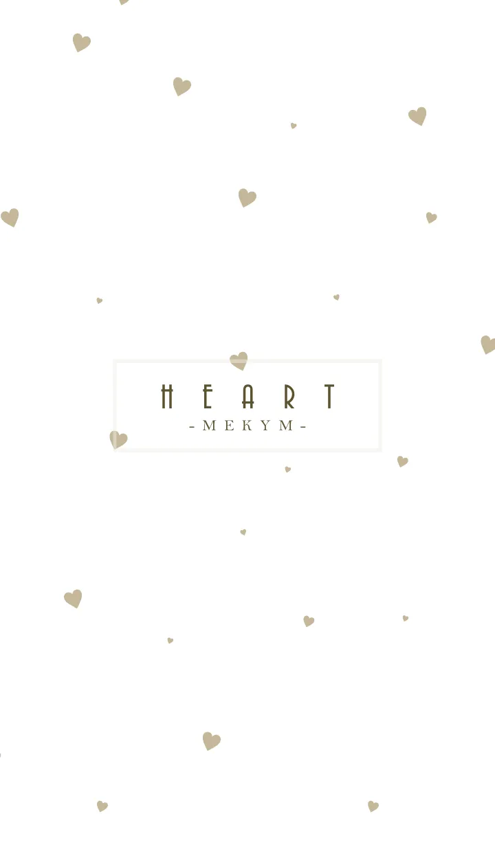 [LINE着せ替え] HEART-Beige.MEKYM 10の画像1