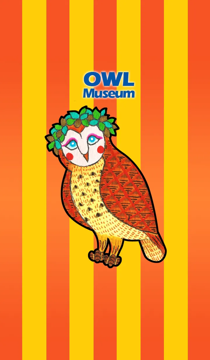 [LINE着せ替え] フクロウ 博物館 206 - Crown Owlの画像1