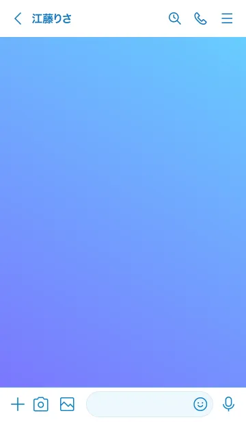 [LINE着せ替え] Gradation Color *Purple&Blue*の画像3