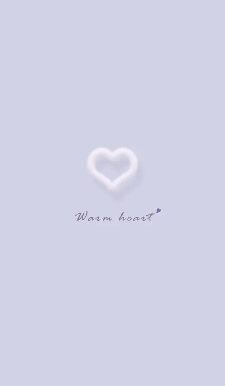 [LINE着せ替え] ～ファーのハート♥パープル54_1～の画像1