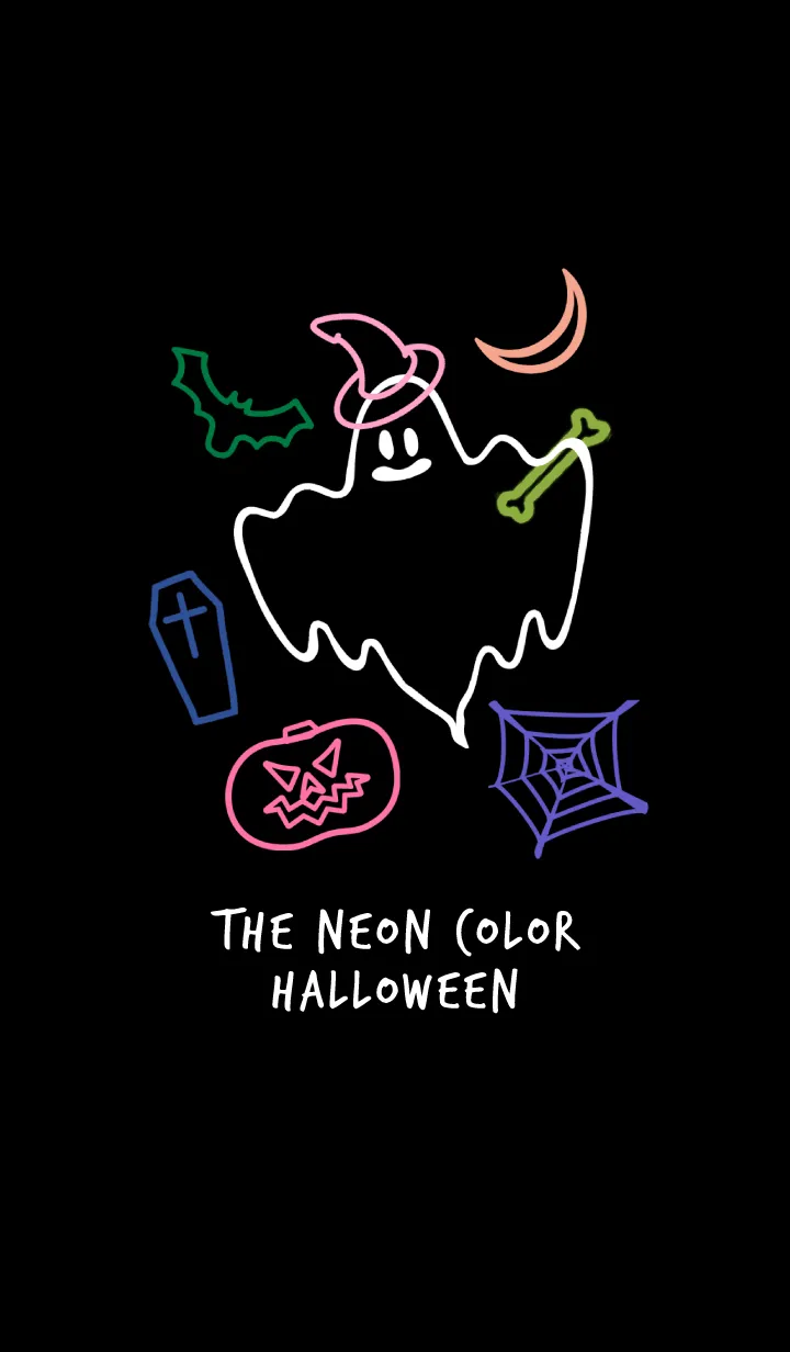 [LINE着せ替え] ネオンカラー ハロウィン 11の画像1