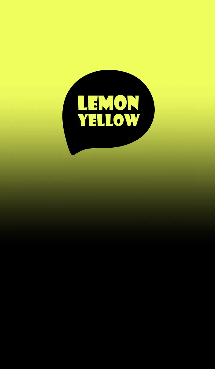 [LINE着せ替え] Black & Lemon Yellow  Theme (JP)の画像1
