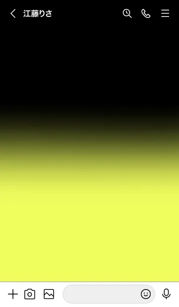 [LINE着せ替え] Black & Lemon Yellow  Theme (JP)の画像3