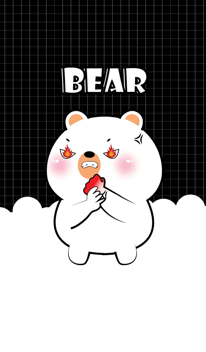 [LINE着せ替え] Little Angry White Bear Theme (JP)の画像1