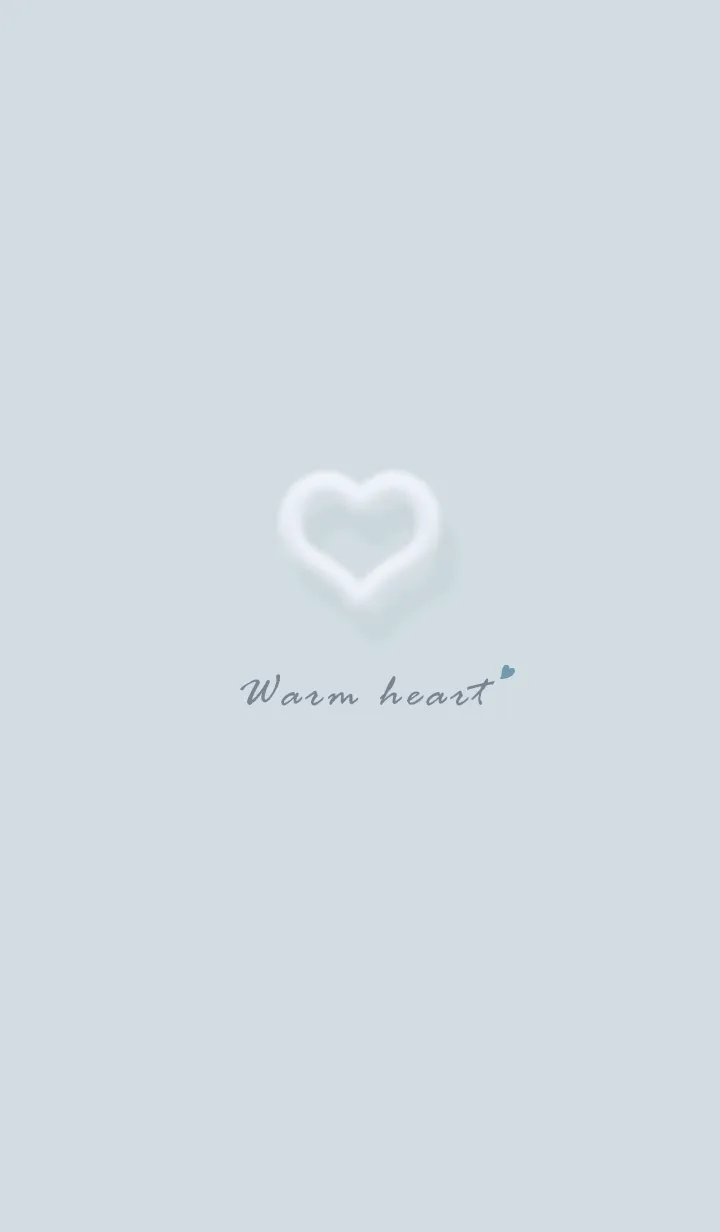 [LINE着せ替え] ～ファーのハート♥ブルー53_1～の画像1