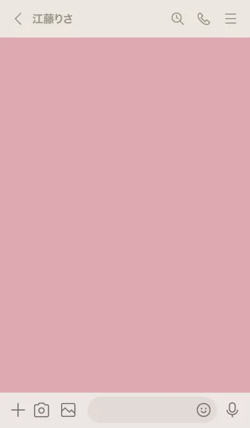 [LINE着せ替え] 【大人シンプル】くすみピンクの画像3