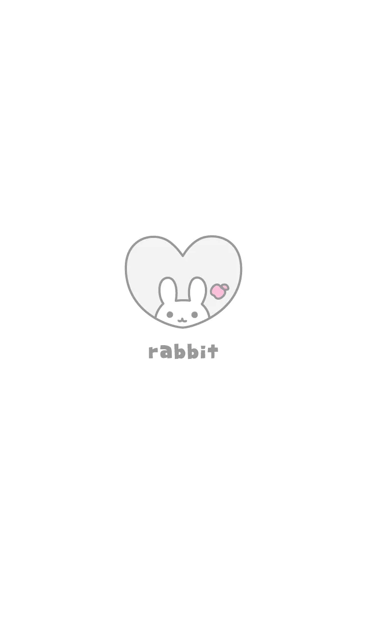 うさぎりんご[ホワイト]の着せ替えメイン画像