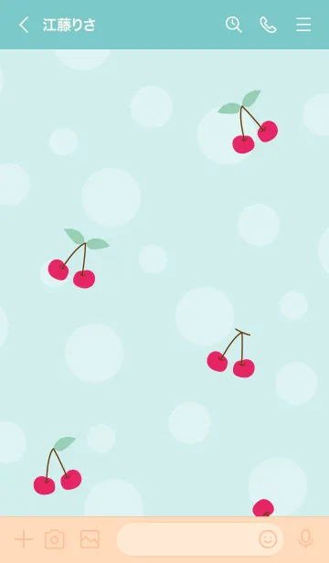 [LINE着せ替え] チェリー かわいい7の画像3