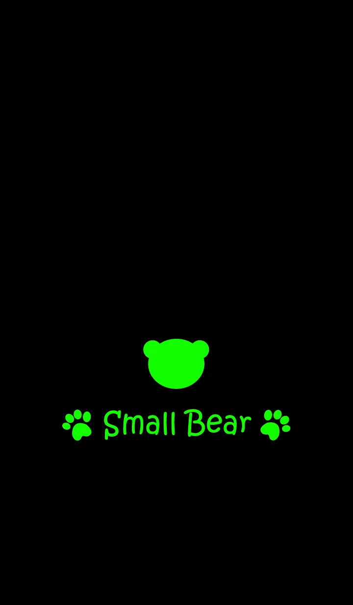 [LINE着せ替え] Small Bear *VIVID GREEN*の画像1