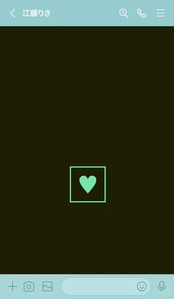 [LINE着せ替え] ボックス ハート 031の画像3