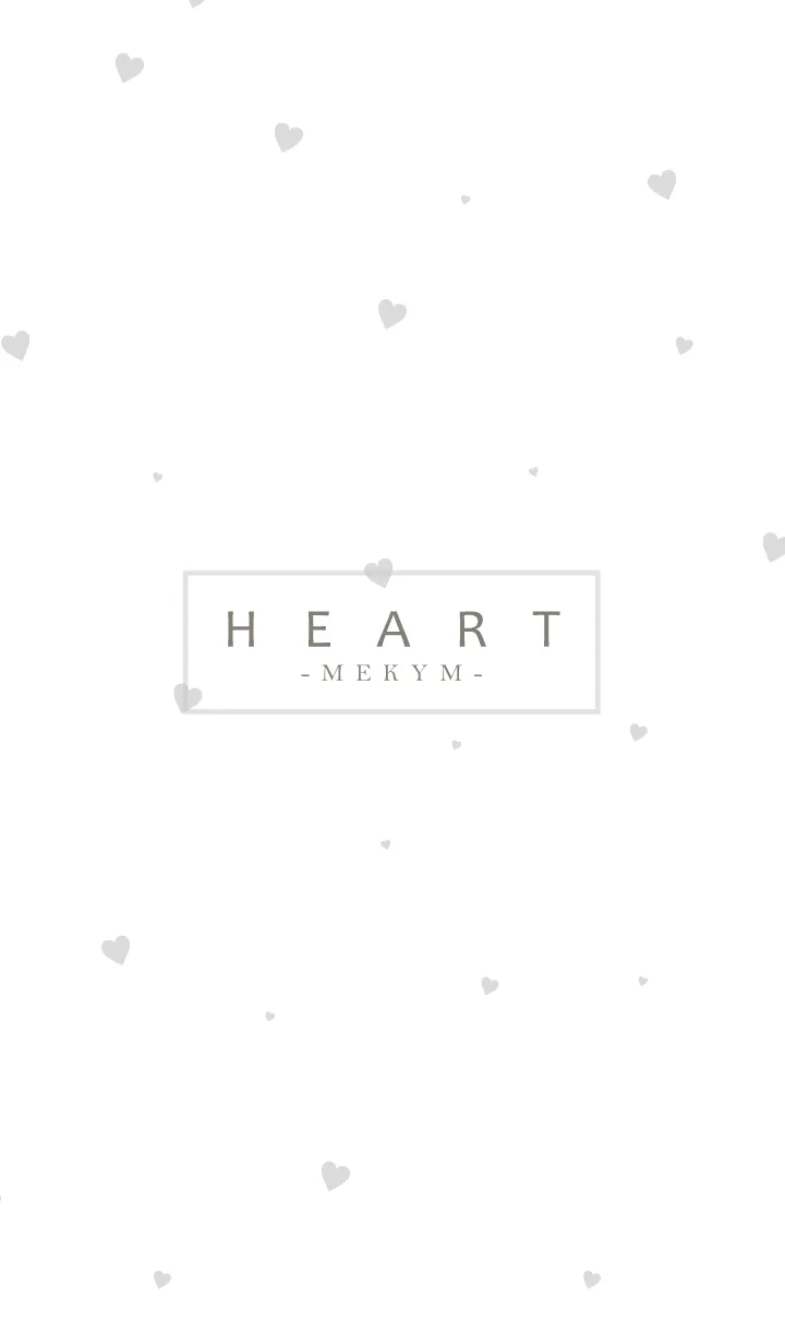 [LINE着せ替え] HEART-Gray.MEKYM 10の画像1