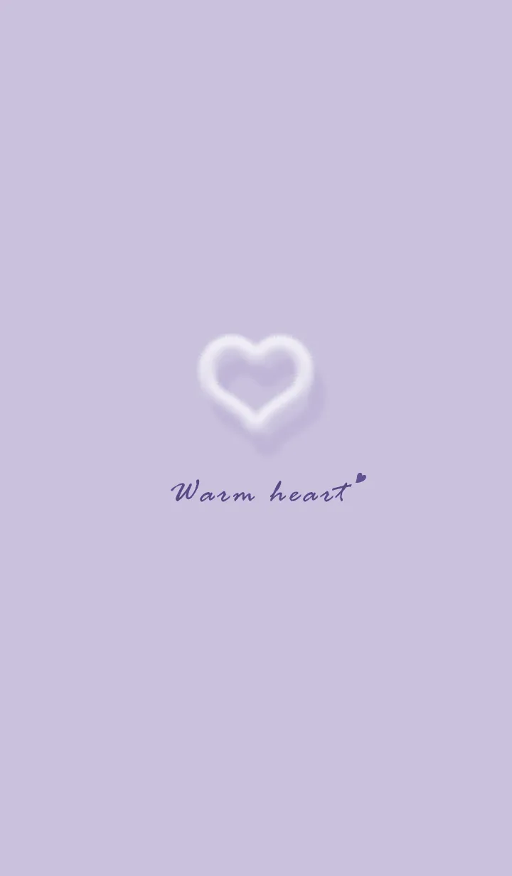 [LINE着せ替え] ～ファーのハート♥パープル68_1～の画像1