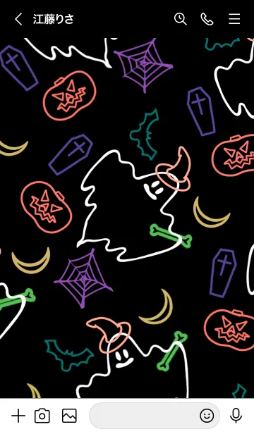 [LINE着せ替え] ネオンカラー ハロウィン 12の画像3