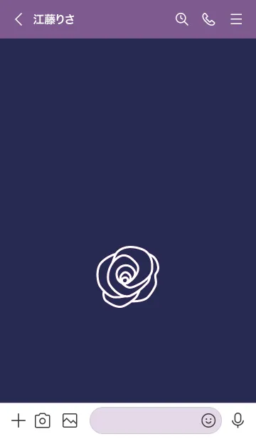 [LINE着せ替え] シンプル ローズ 24の画像3