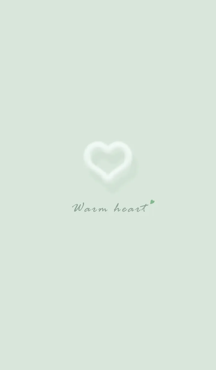 [LINE着せ替え] ～ファーのハート♥グリーン_58_1～の画像1