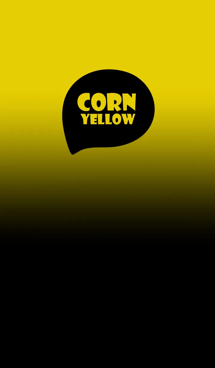 [LINE着せ替え] Simple Black & Corn Yellow Theme (JP)の画像1