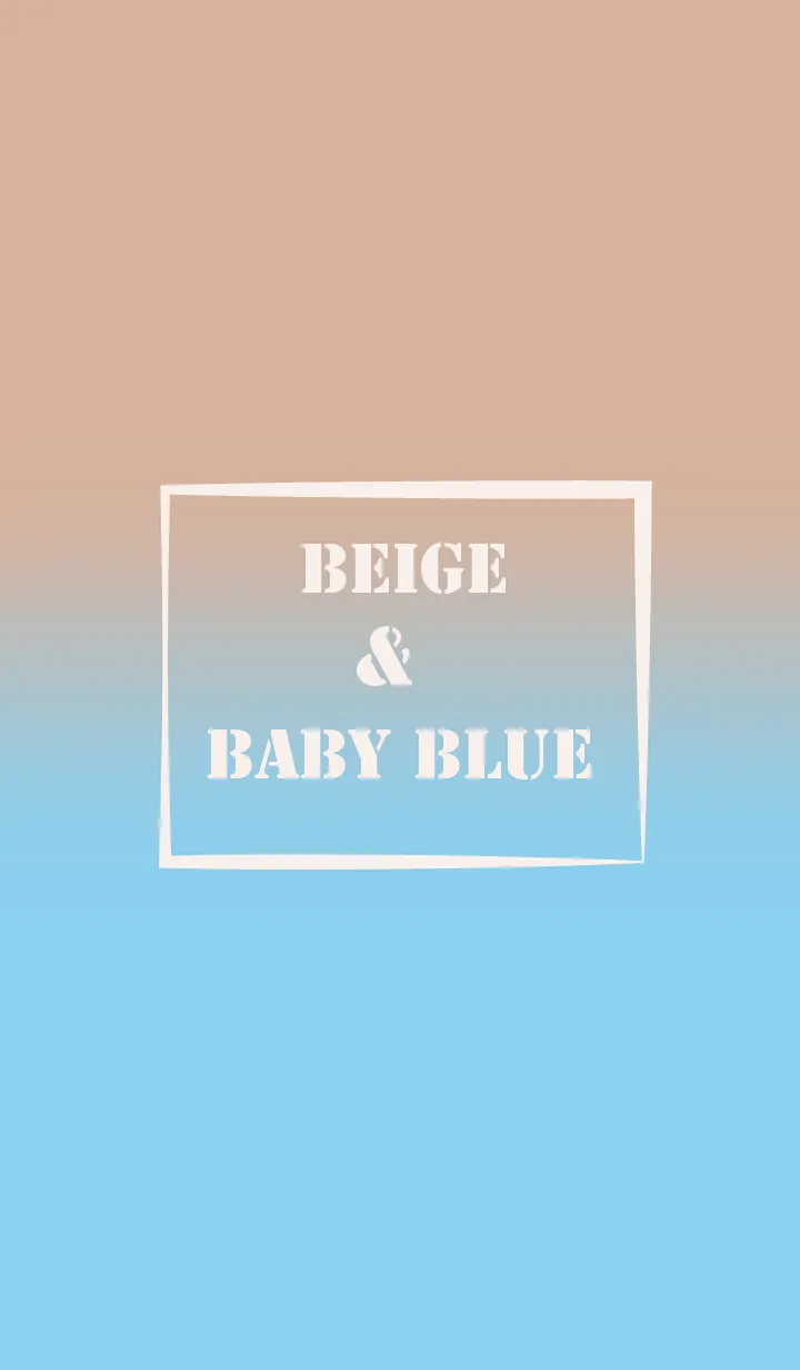 [LINE着せ替え] Baby blue & Beige Theme (JP)の画像1