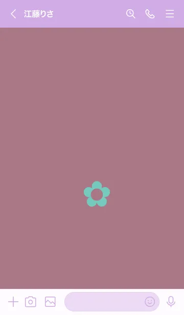 [LINE着せ替え] ザ シンプル ミニ フラワー 26の画像3