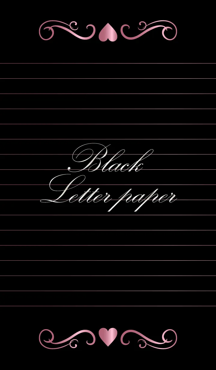 [LINE着せ替え] Black Letter paper *GLOSSYPINK 13*の画像1