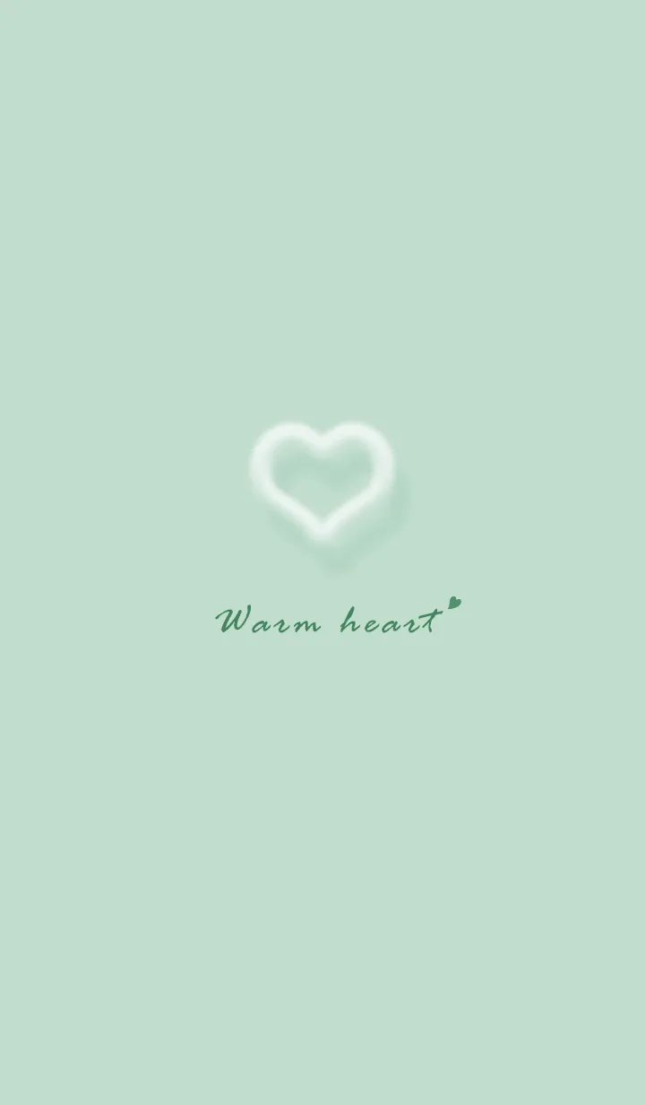 [LINE着せ替え] ～ファーのハート♥ブルーグリーン64_1～の画像1