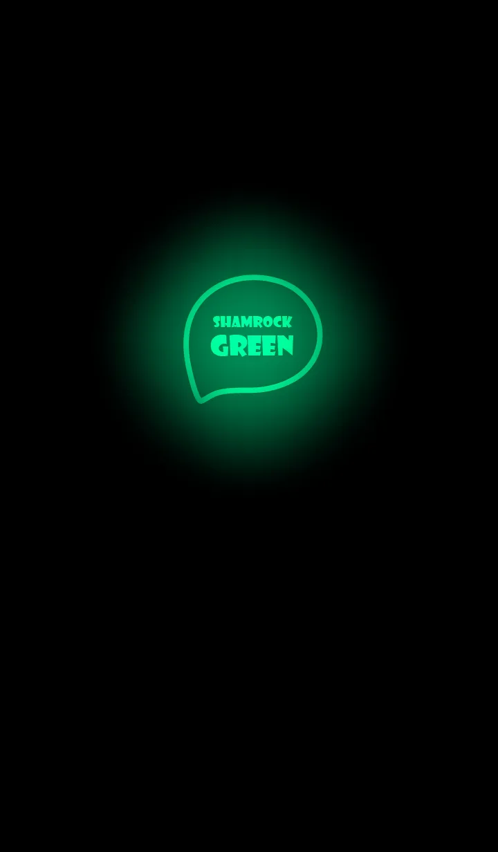 [LINE着せ替え] Shamrock  Green Neon Theme Ver.10 (JP)の画像1