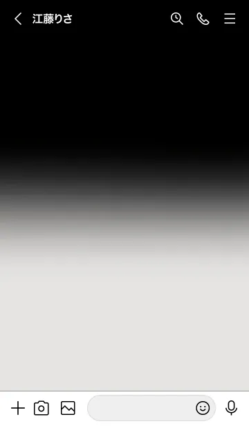 [LINE着せ替え] Black & Platinum Grey Theme (JP)の画像3