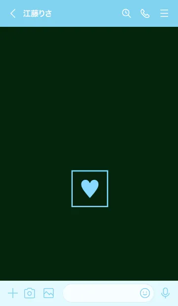 [LINE着せ替え] ボックス ハート 028の画像3