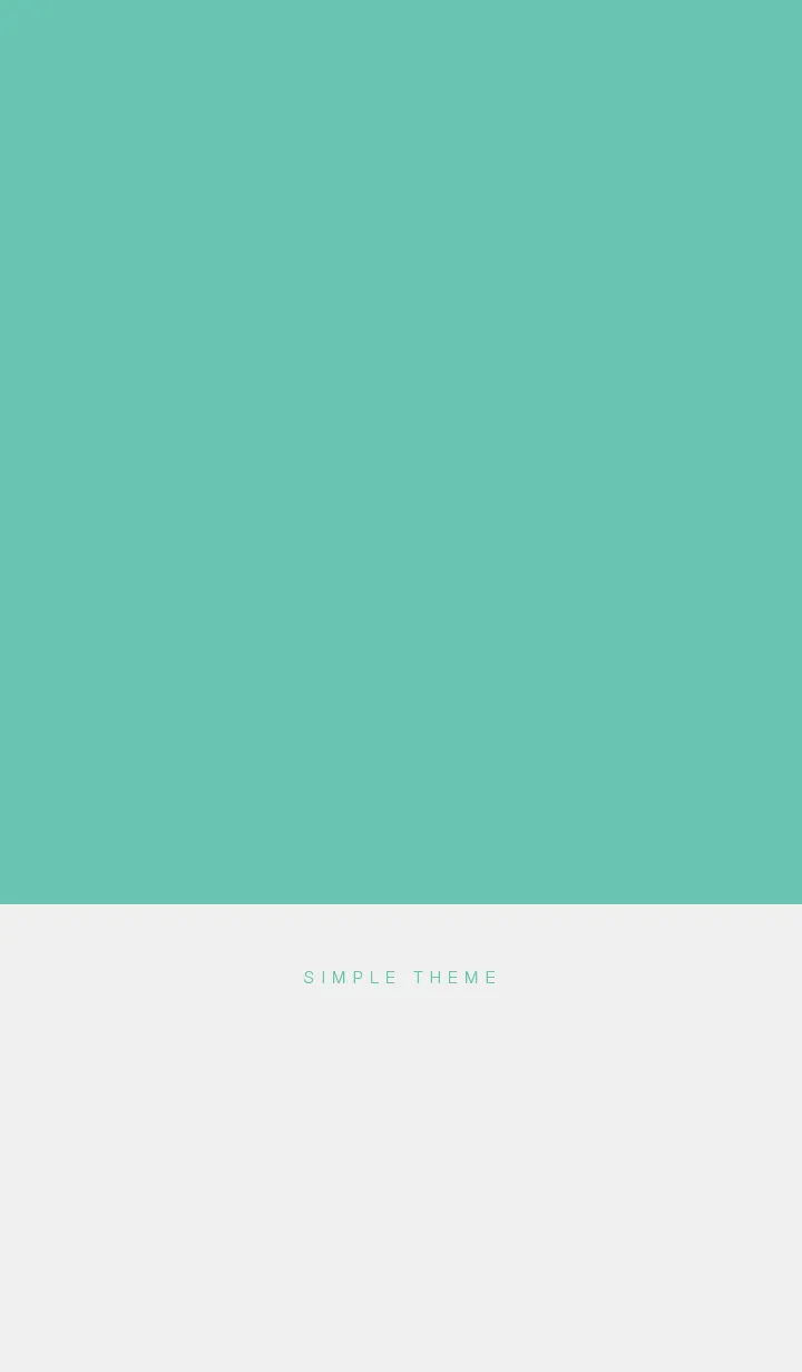 [LINE着せ替え] Simple / Theme / Mint x Light Grayの画像1