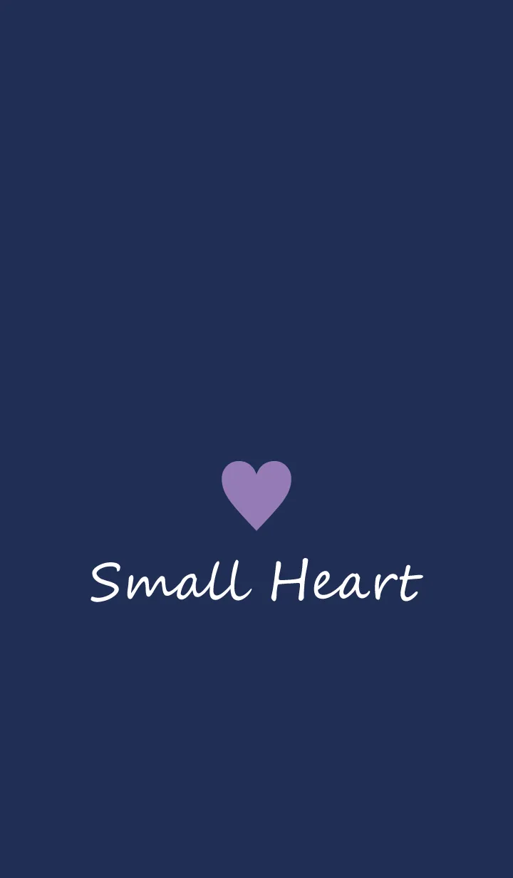 [LINE着せ替え] Small Heart *Navy Purple 6*の画像1