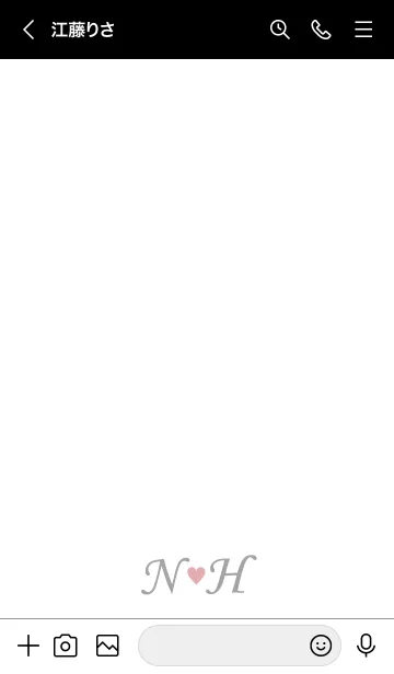 [LINE着せ替え] Love Initial N&H イニシャル 8の画像3