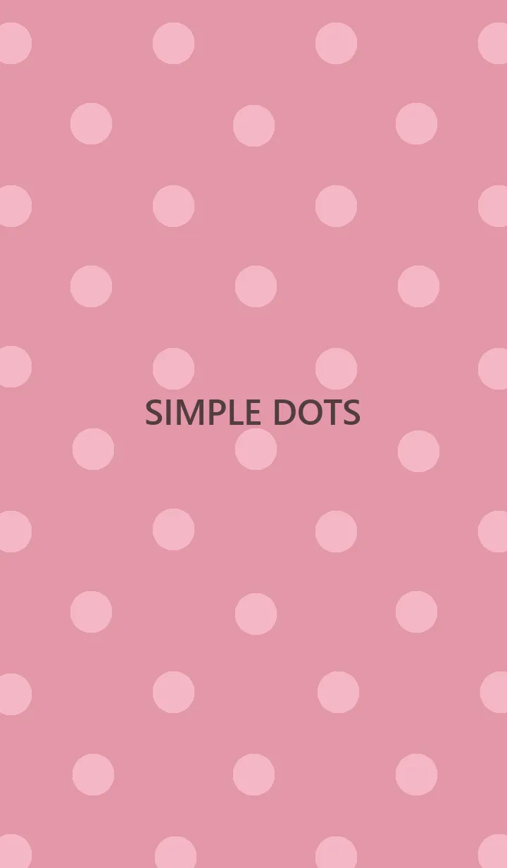 [LINE着せ替え] SIMPLE DOTS -melty pink-の画像1