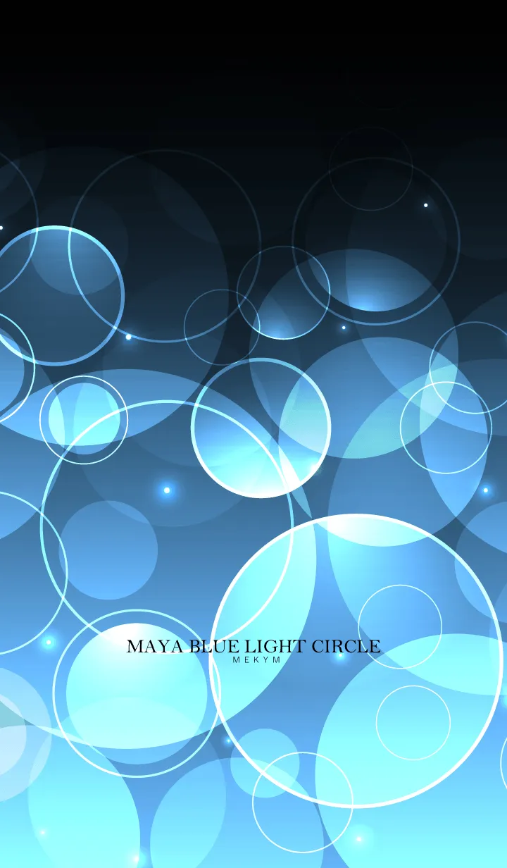 [LINE着せ替え] MAYA BLUE LIGHT CIRCLEの画像1
