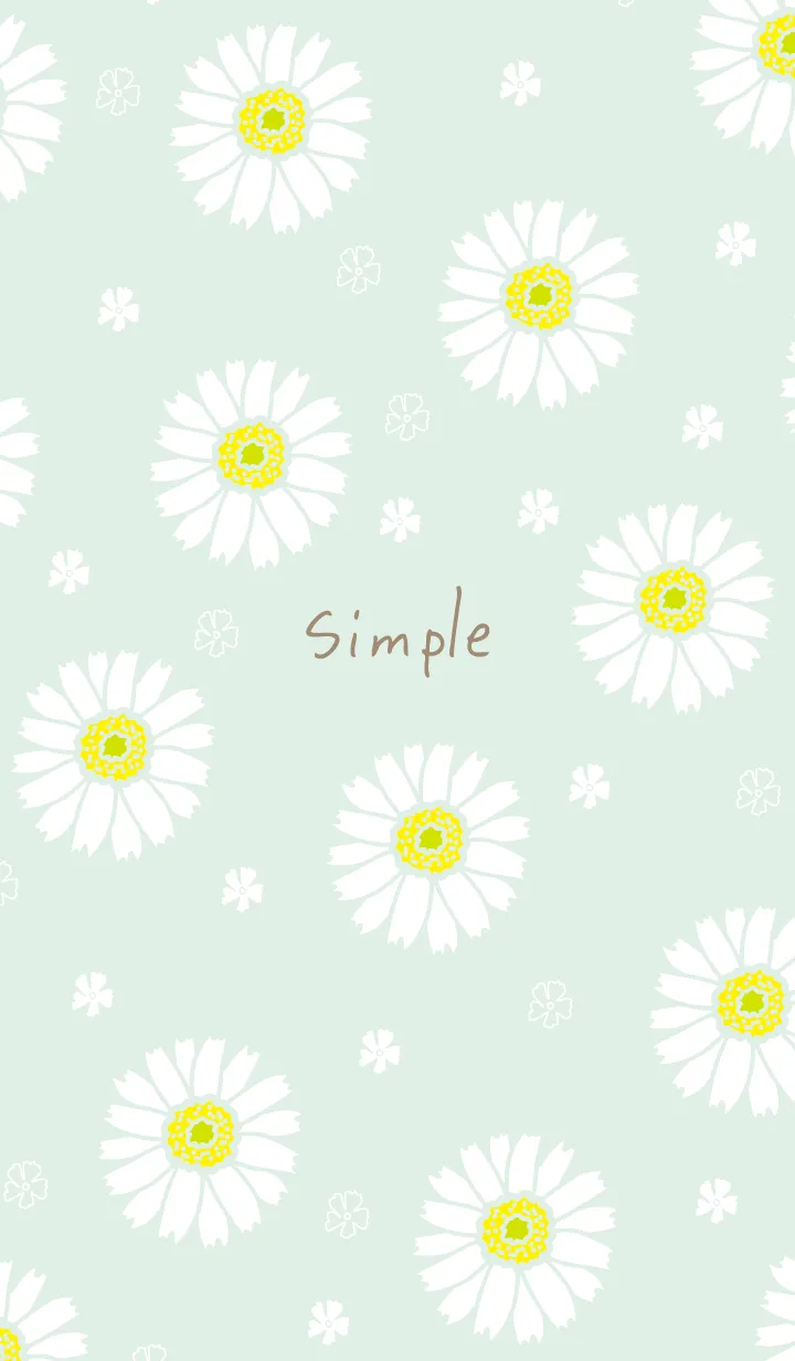 [LINE着せ替え] 白いガーベラ13の画像1