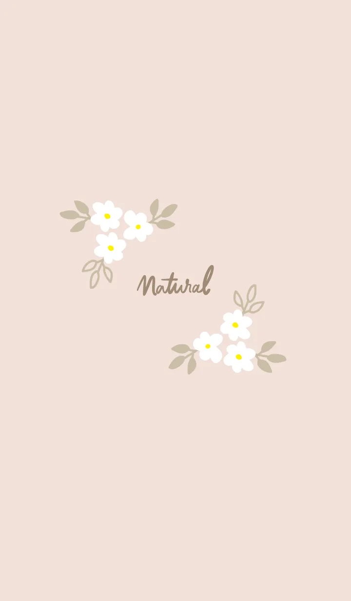 [LINE着せ替え] ナチュラル花くすみピンク2の画像1