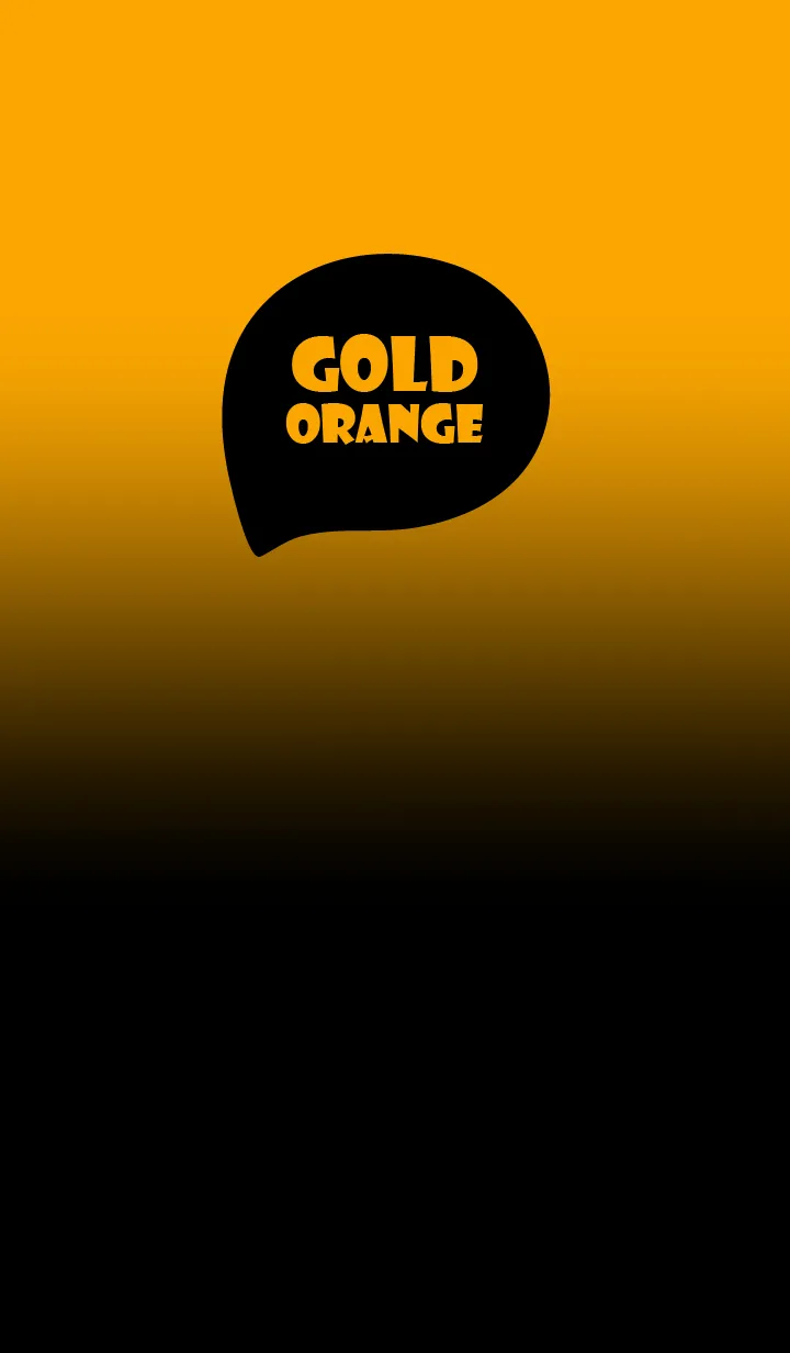 [LINE着せ替え] Black & Gold Orange Theme (JP)の画像1