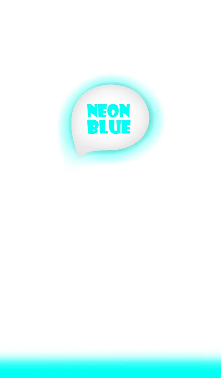 [LINE着せ替え] Neon Blue  & White Theme Ver.2 (JP)の画像1