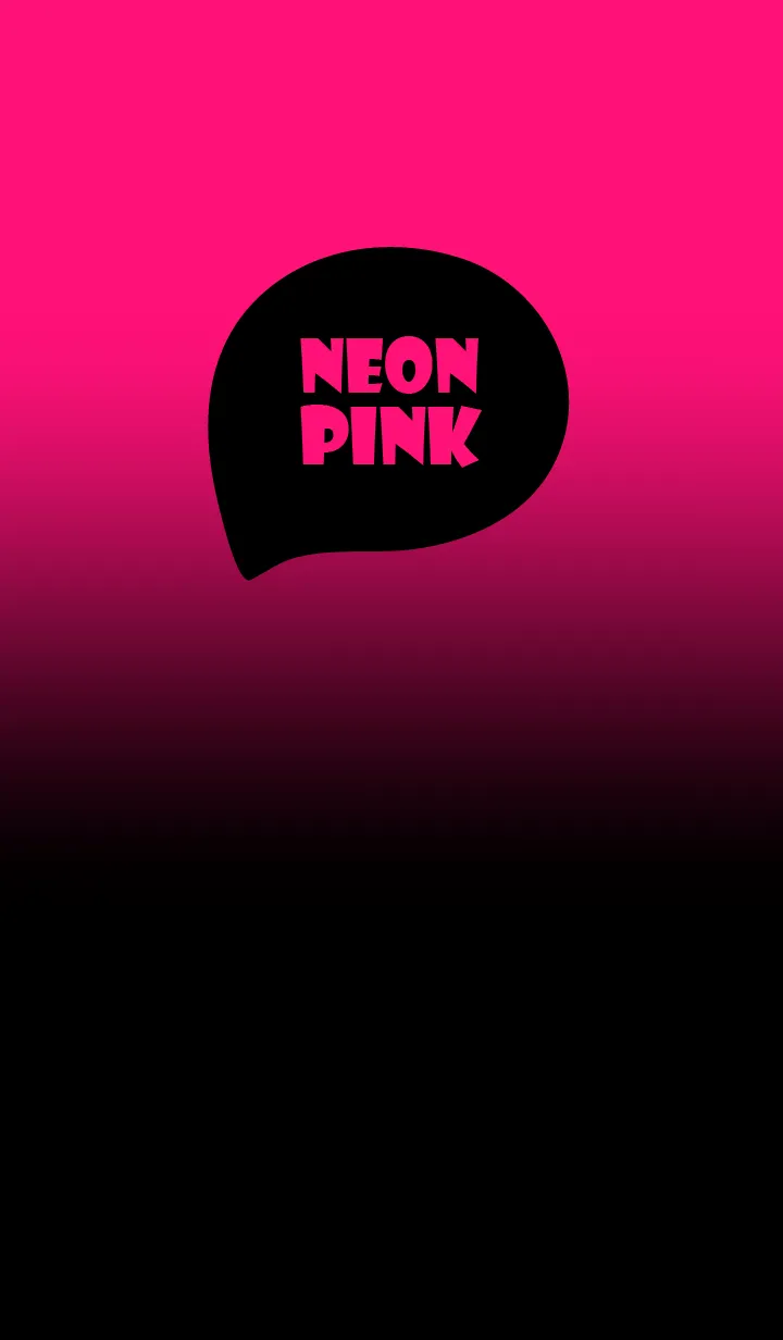 [LINE着せ替え] Black & Neon Pink Theme (JP)の画像1
