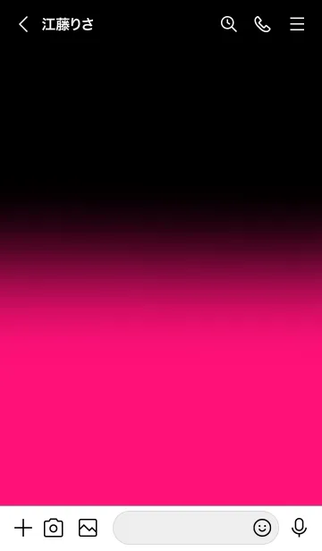 [LINE着せ替え] Black & Neon Pink Theme (JP)の画像3
