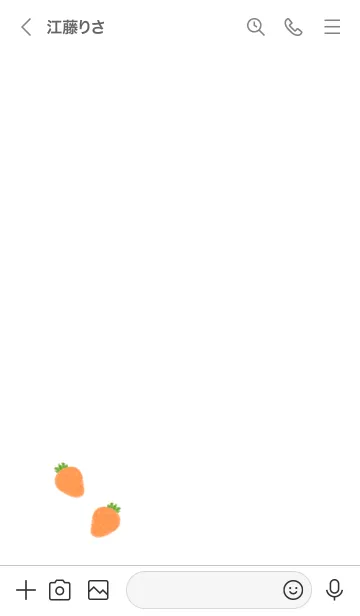 [LINE着せ替え] うさぎの落書き(黒うさぎ×白背景)の画像3