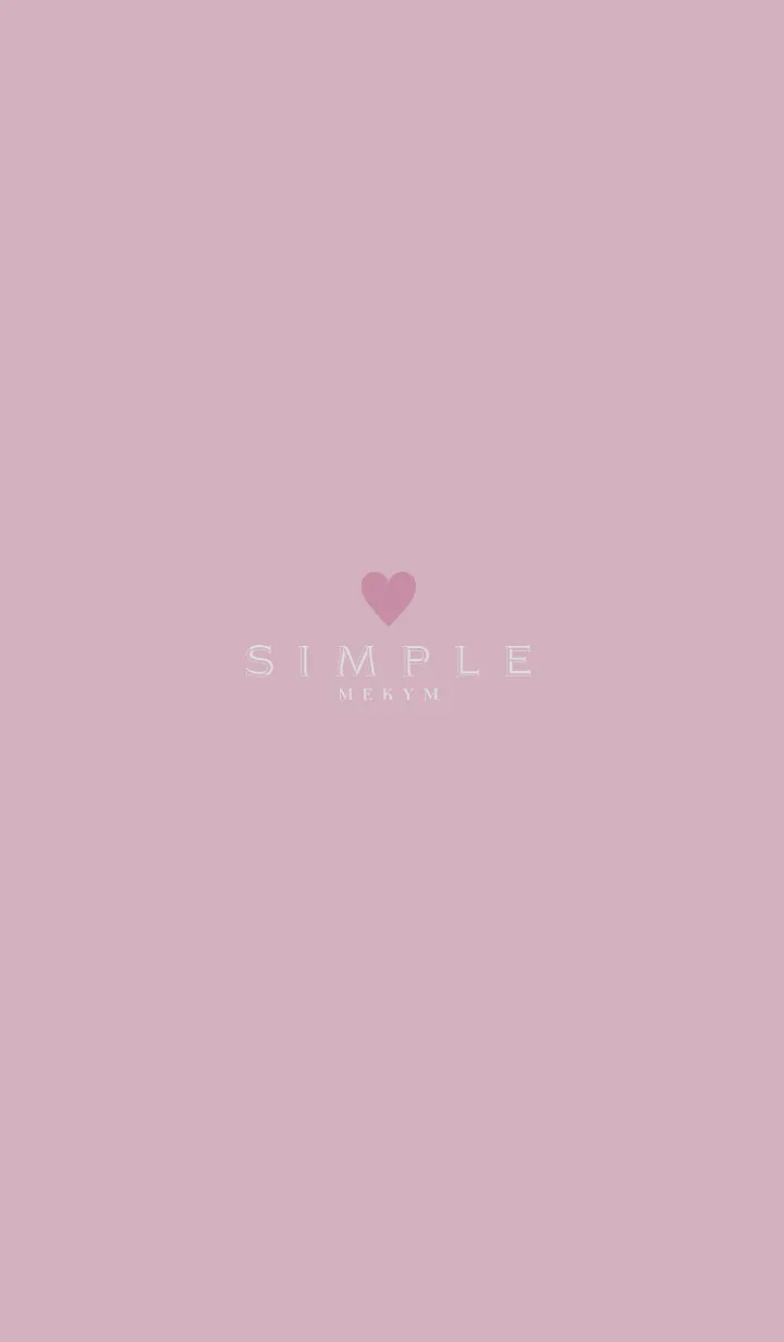 [LINE着せ替え] DUSKY PINK.SIMPLE -HEART- 23の画像1