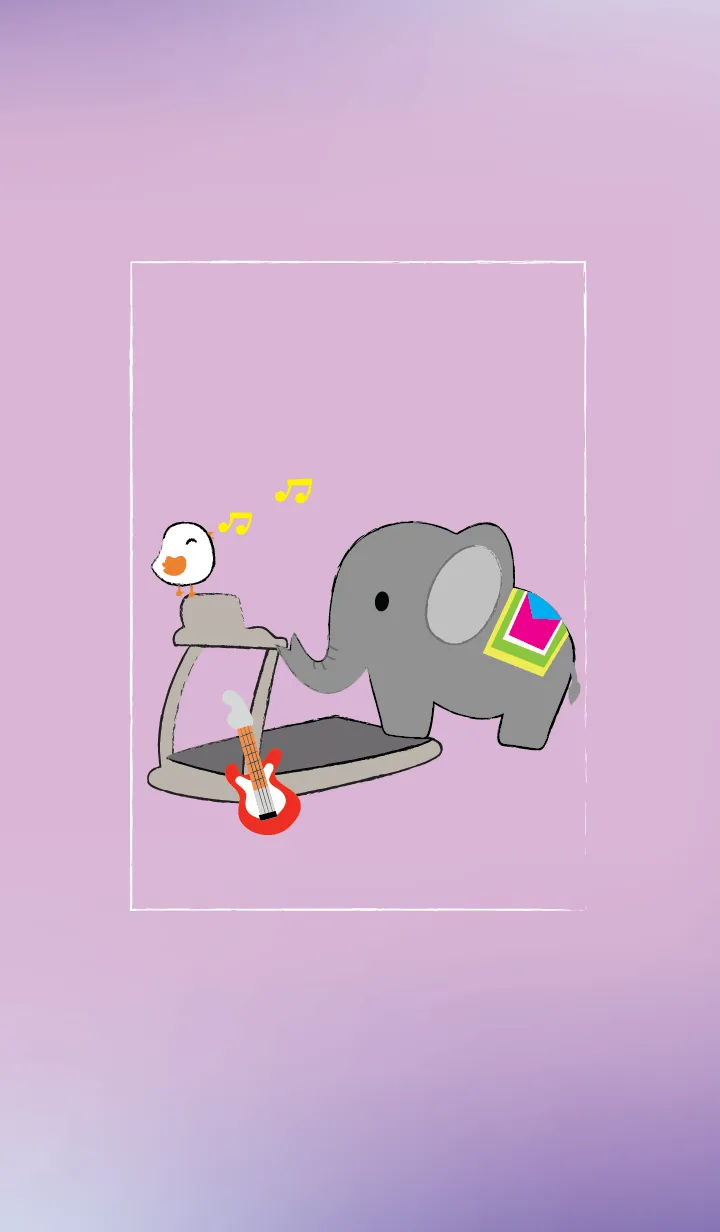 [LINE着せ替え] Cute elephant theme v.4 JPの画像1