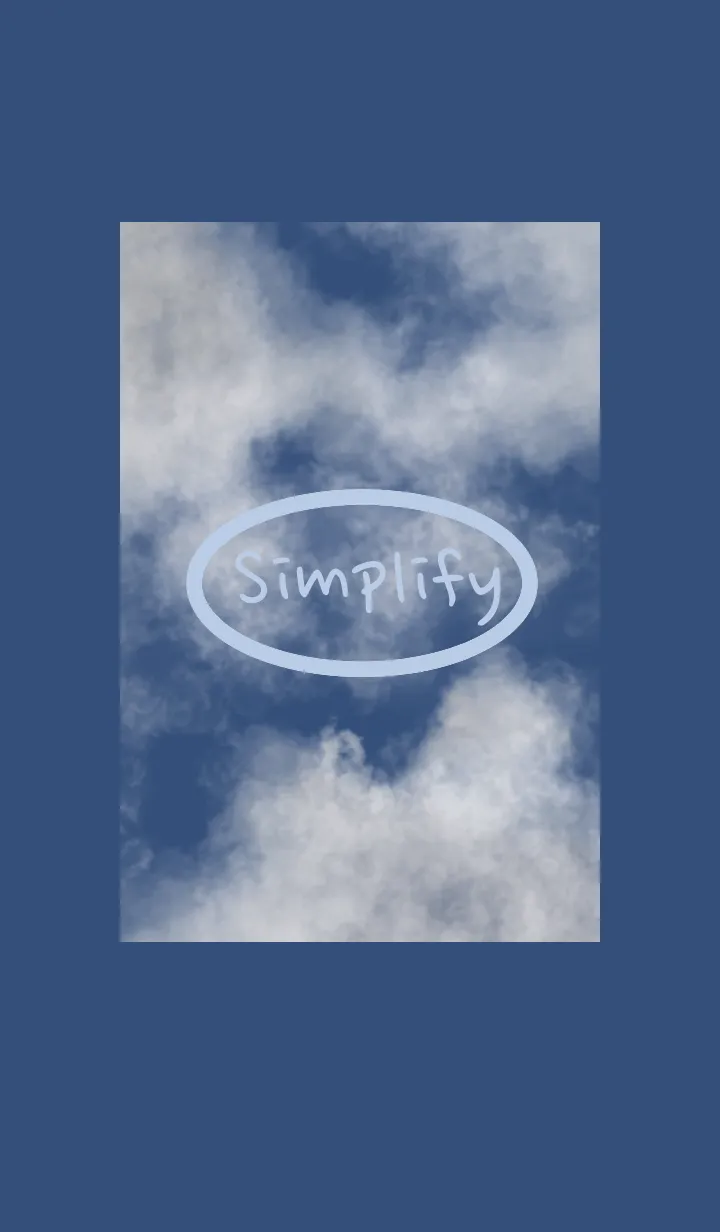 [LINE着せ替え] Simplify シンプルな青空(Japan)の画像1