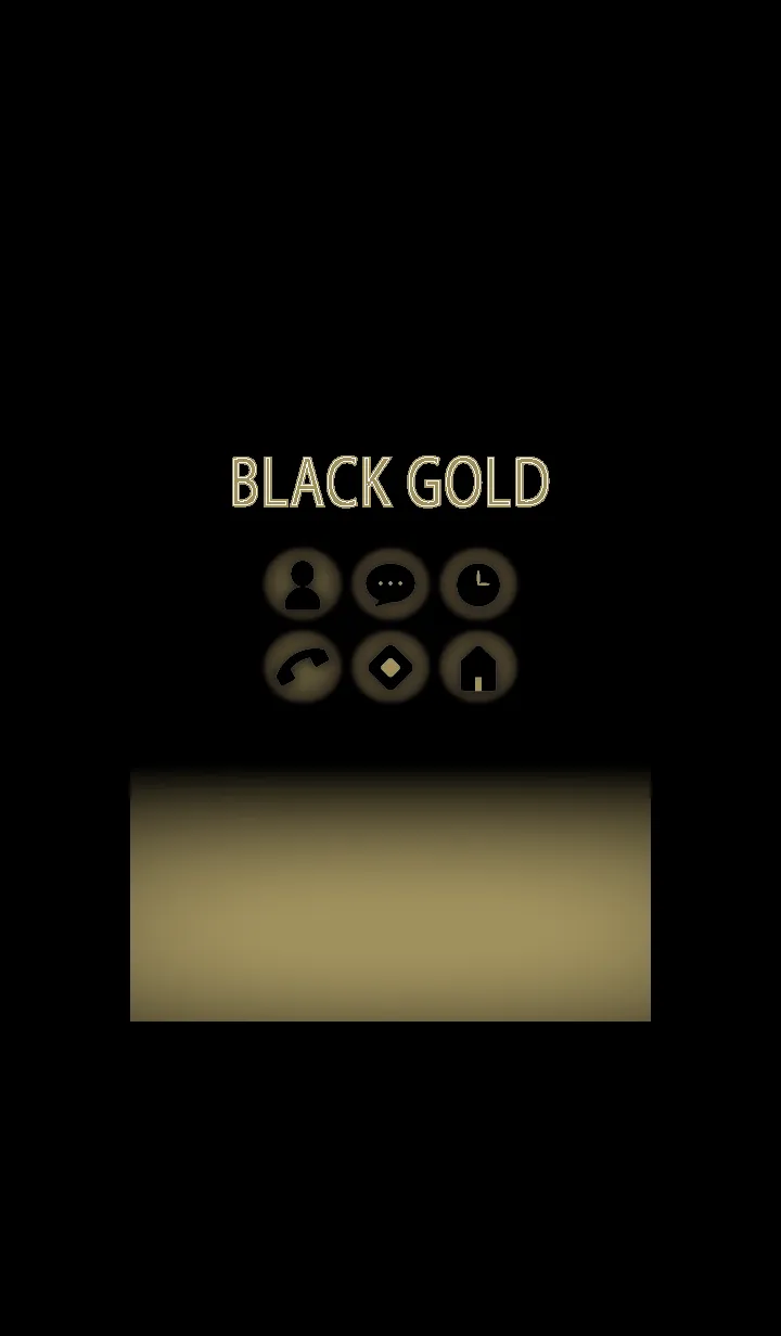 [LINE着せ替え] ブラックとゴールド : Black Lightの画像1