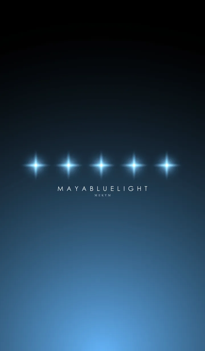 [LINE着せ替え] MAYA BLUE STARLIGHTの画像1