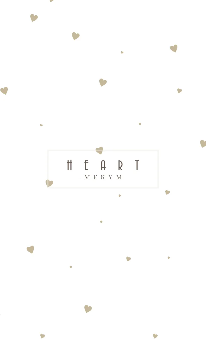 [LINE着せ替え] HEART-Beige.MEKYM 11の画像1
