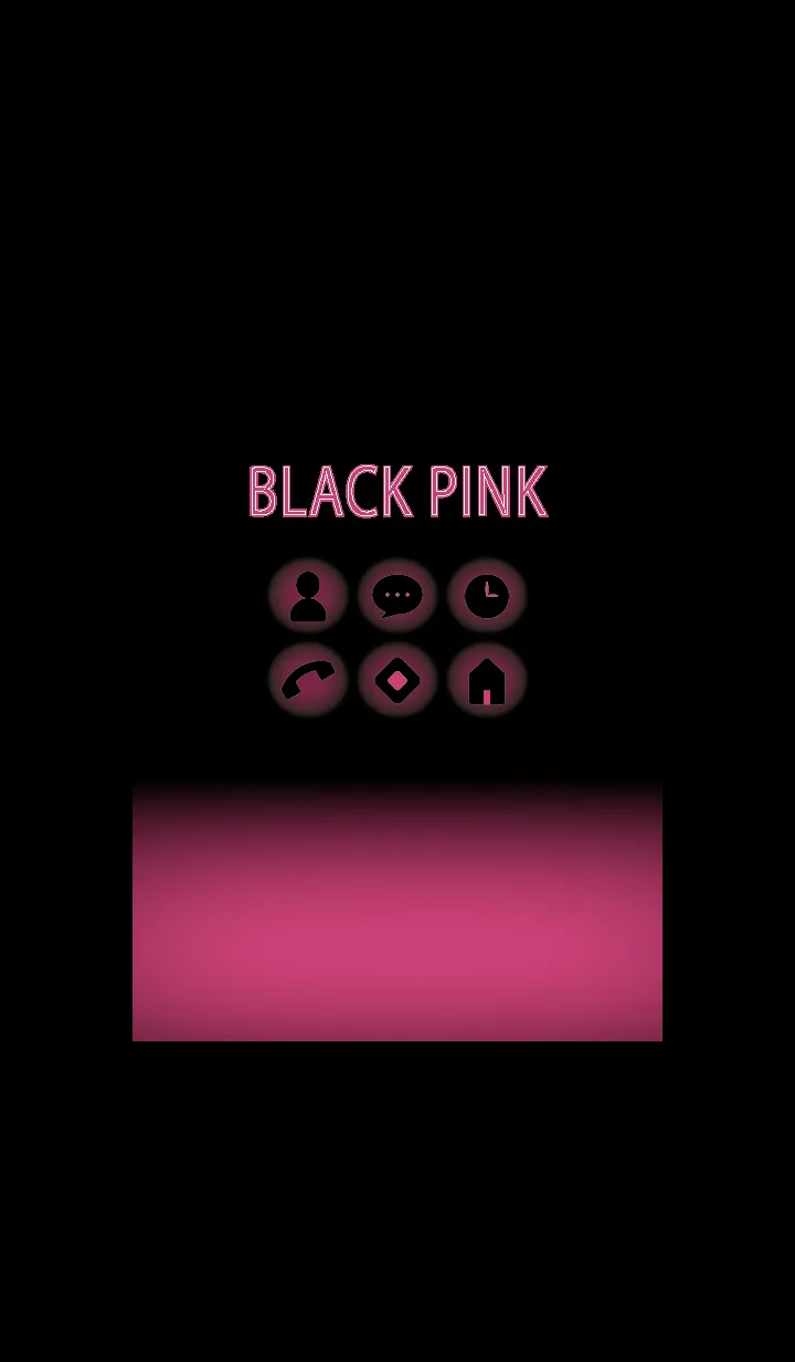 [LINE着せ替え] ブラックとピンク : Black Lightの画像1