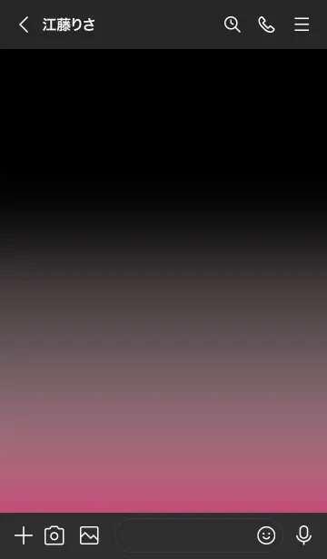 [LINE着せ替え] ブラックとピンク : Black Lightの画像3