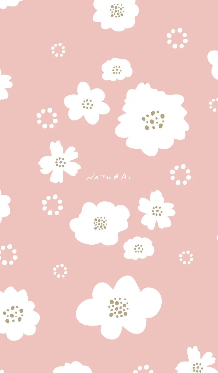 [LINE着せ替え] 白花と白丸10の画像1