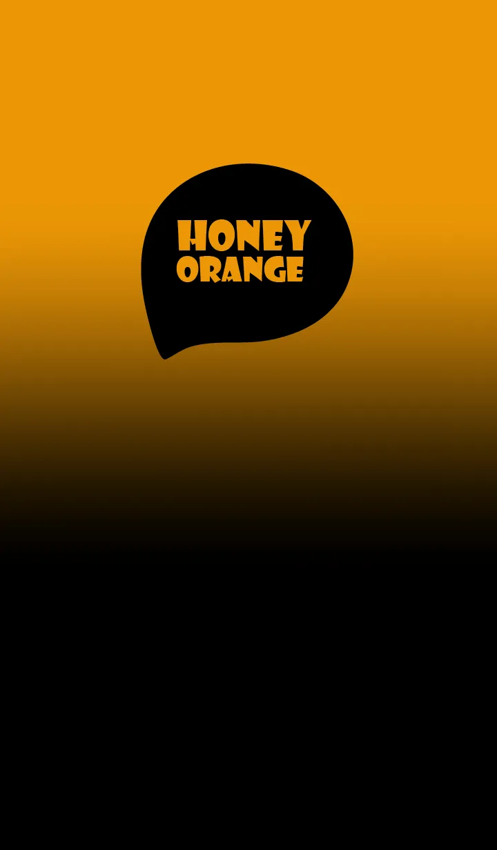 [LINE着せ替え] Simple Black & Honey Orange Theme (JP)の画像1