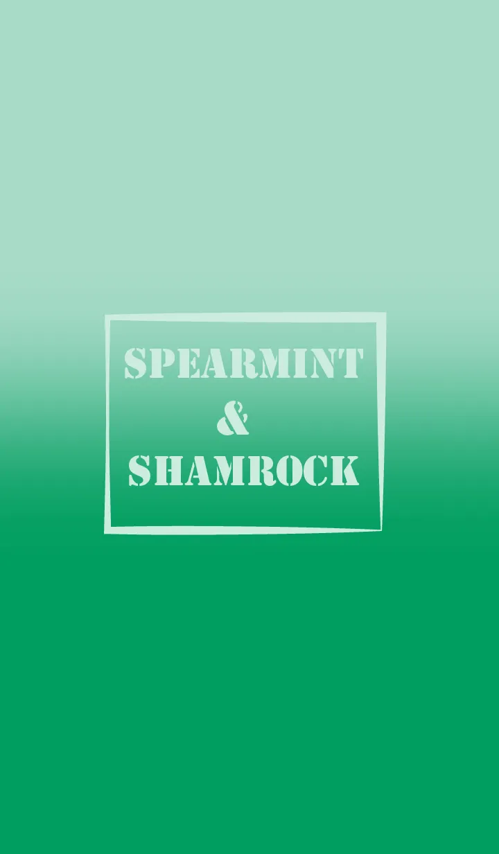 [LINE着せ替え] Spearmint Green & Shamrock Green (JP)の画像1